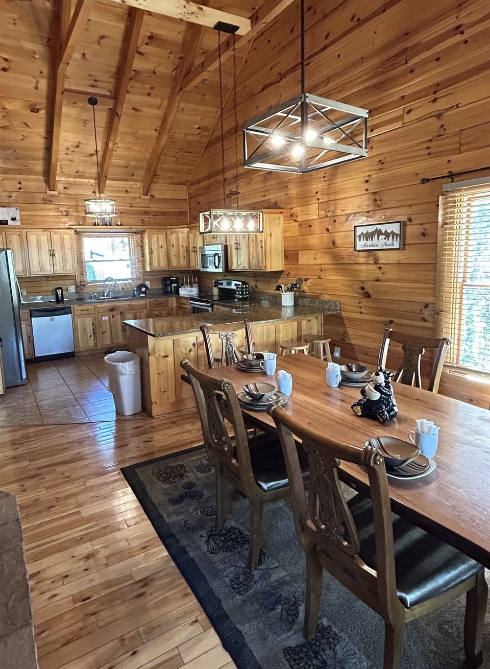 Dining room with seating for 12