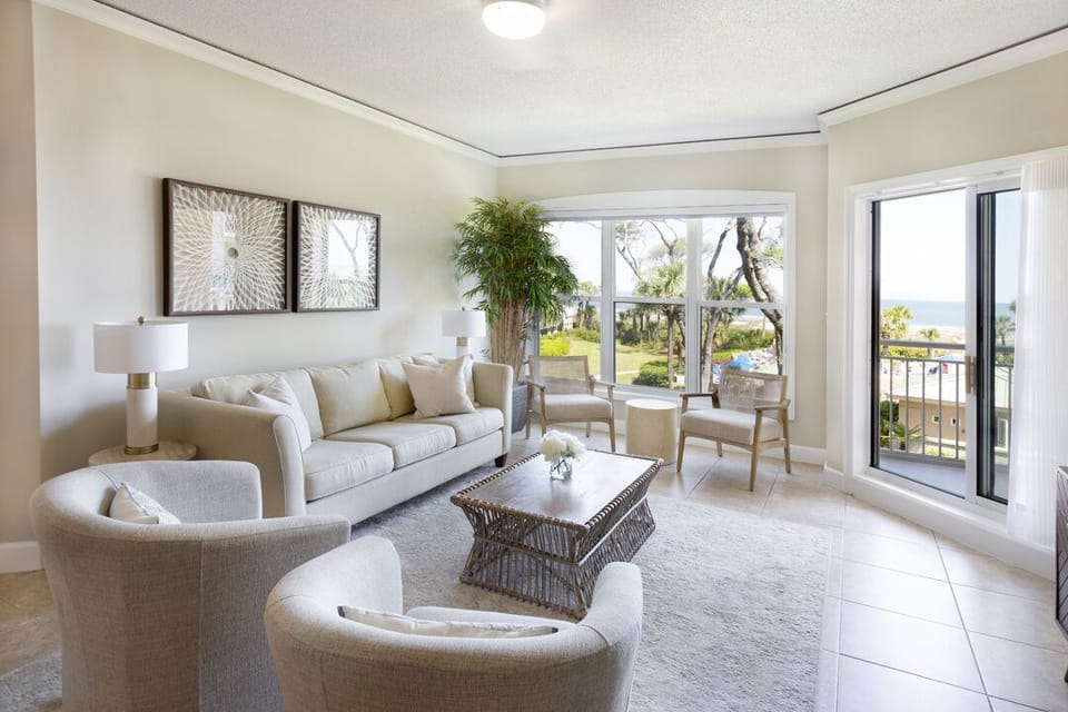 Living Room with Views of the Atlantic Ocean