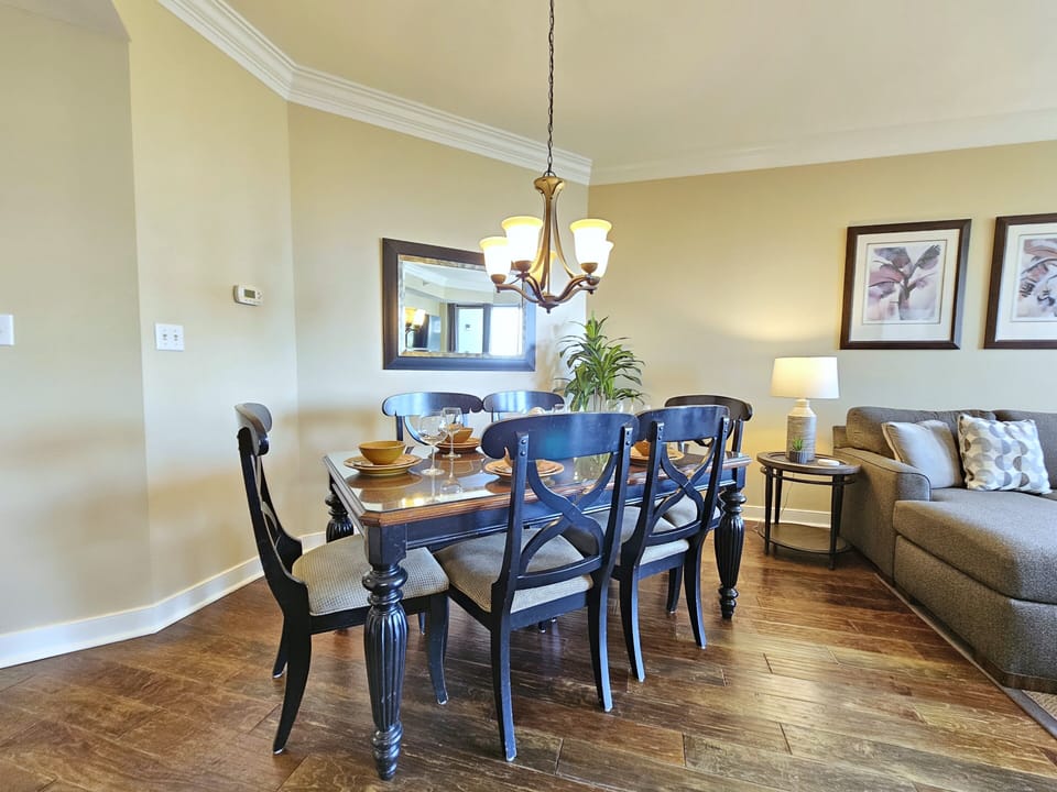 Dining Table with Seating for Six at 1402 SeaCrest