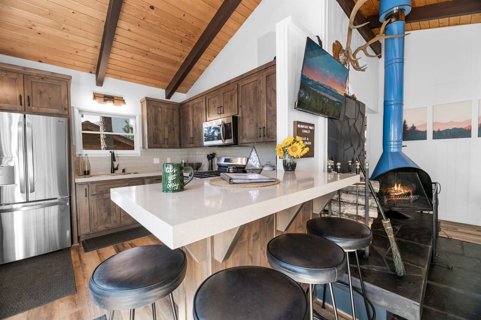 Bar stools are great for eating a quick meal or just staying in conversation!