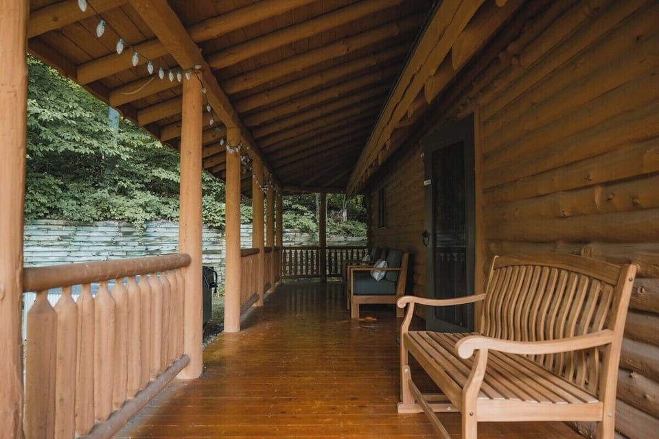 Back porch/entrance (all new furniture)
