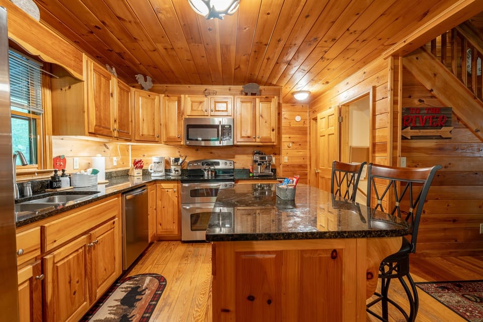 Fully stocked kitchen for family meals