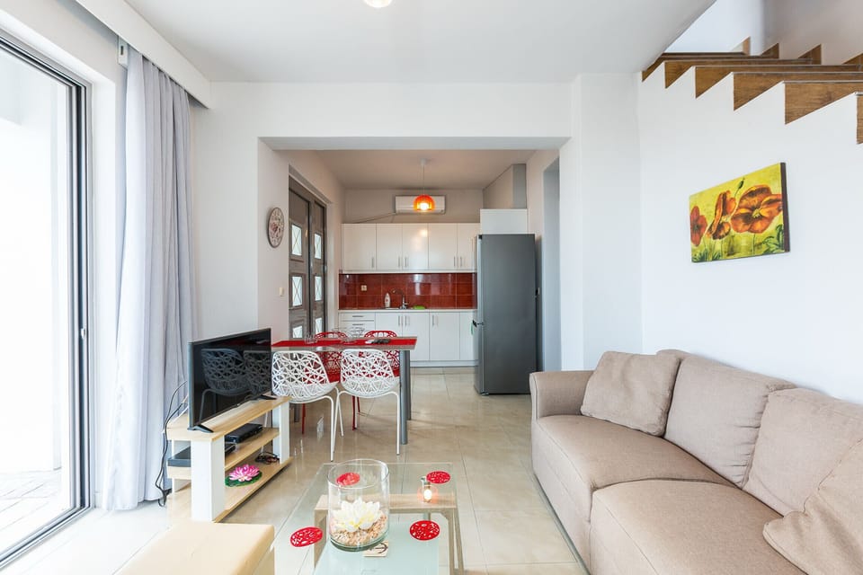Living area of Great view,Swimming pool,Near tavern and Plakias,Crete