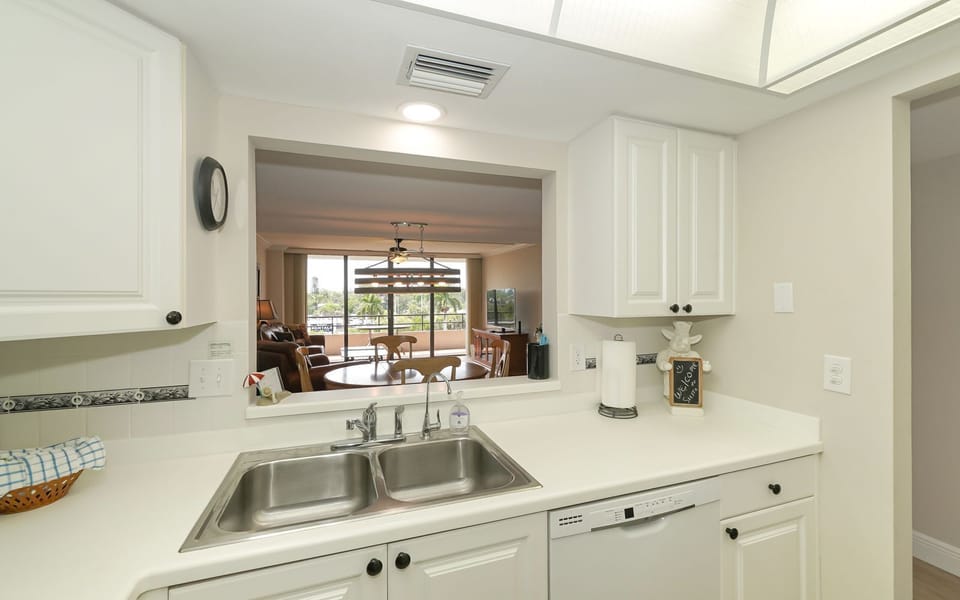 Kitchen with Pass Through Window