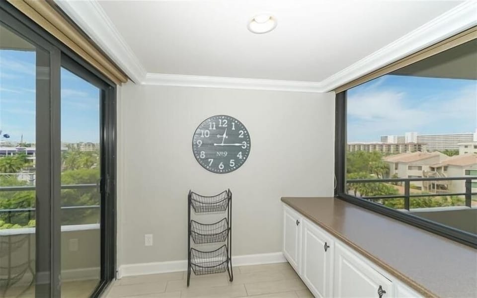Slider in Kitchen with Window