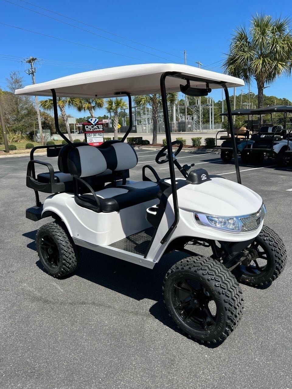 Starting April 30, 2022, this golf cart will be available during your stay