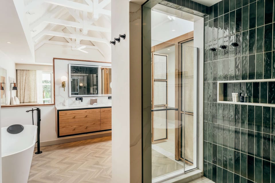 Villa, 1 Bedroom, Beachfront (Private Pool) | Bathroom | Separate tub and shower, deep soaking tub, free toiletries, hair dryer