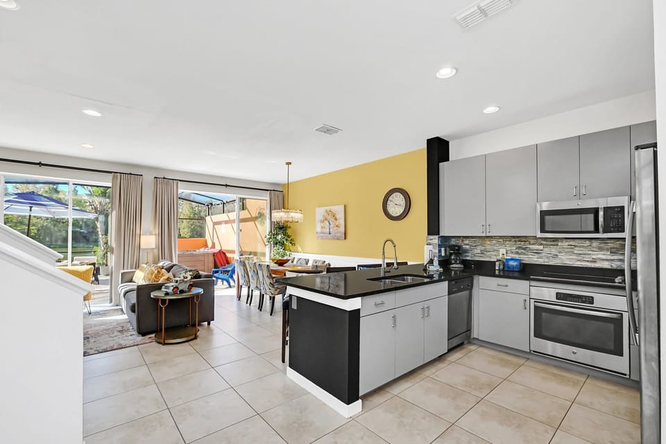 Open concept living on the main floor