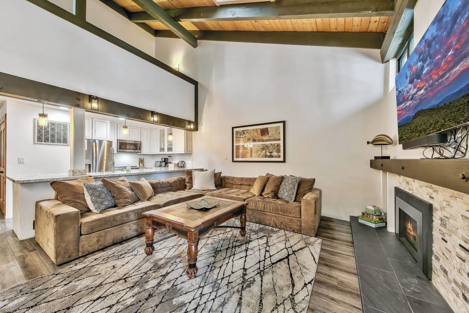 2nd floor Large vaulted living room will have the whole family together around the fireplace