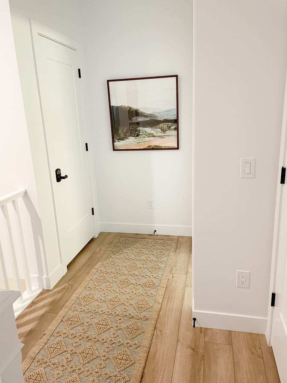 Upstairs hallway between 2 bedrooms 