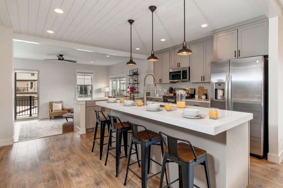 2nd Floor Kitchen with Bar Seating