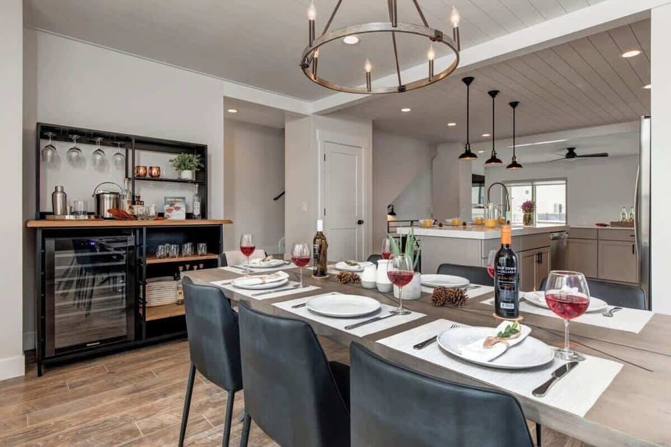 2nd Floor Dining Table & Bar Cart