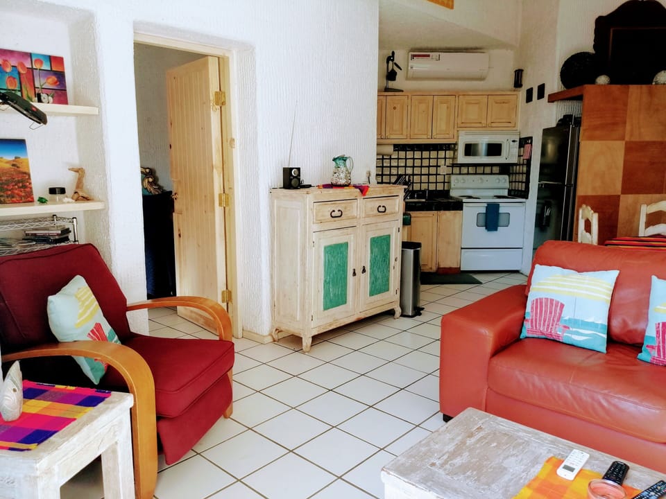 The master bedroom is to the left