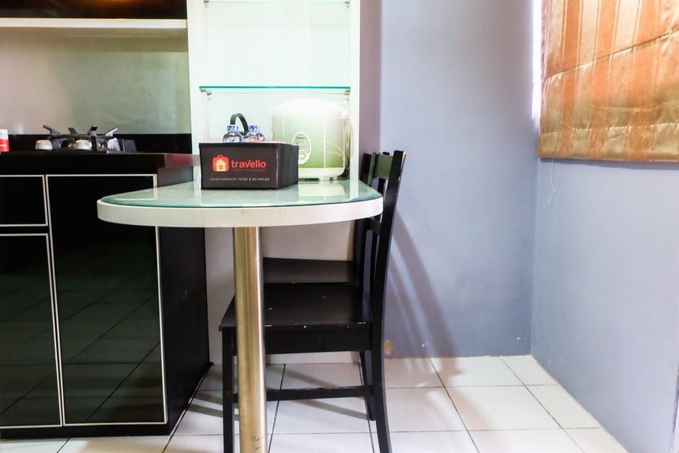 Fridge, stovetop, cookware/dishes/utensils