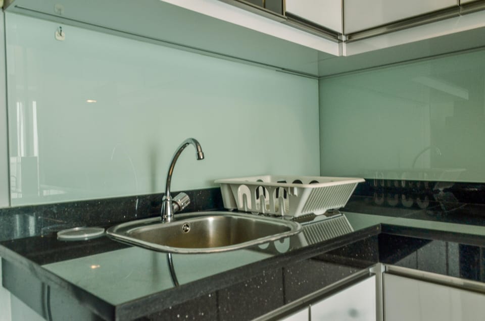 Fridge, stovetop, cookware/dishes/utensils