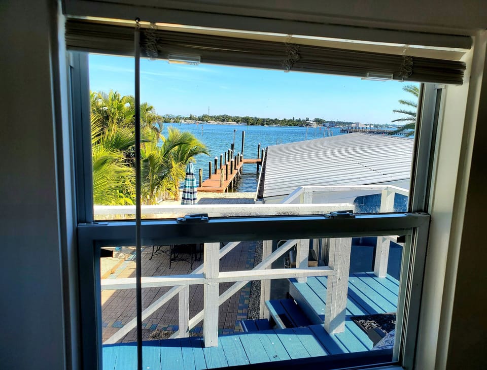 View from living room couch