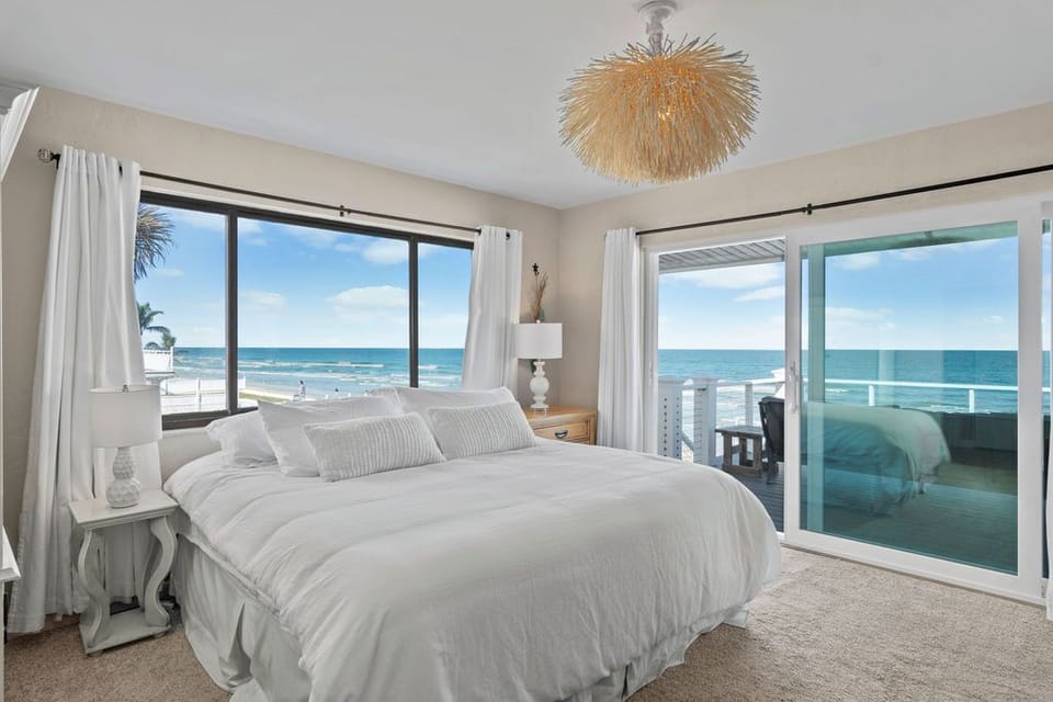 Primary Bedroom With Ocean Views From the King Bed