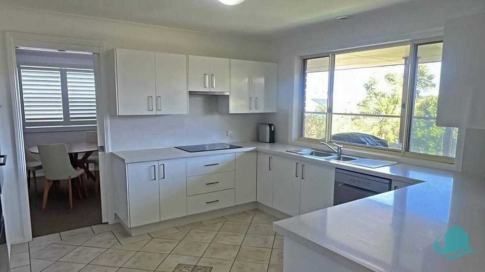 Roomy kitchen with modern amenities