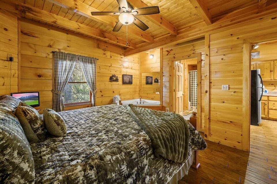 One of Bear Hug's comfy bedrooms