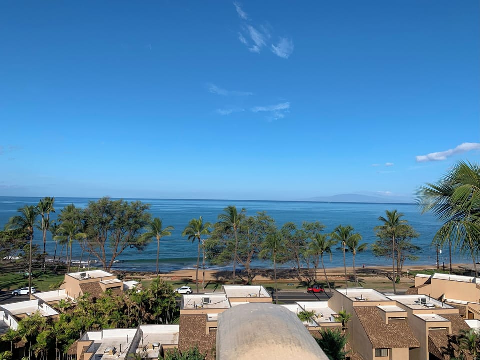 Spectacular ocean view from the rooftop pavilion common area