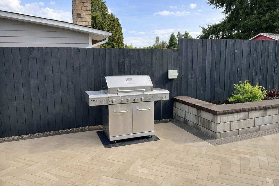 Outdoor BBQ grill area perfect for cooking and enjoying meals in the fresh air.