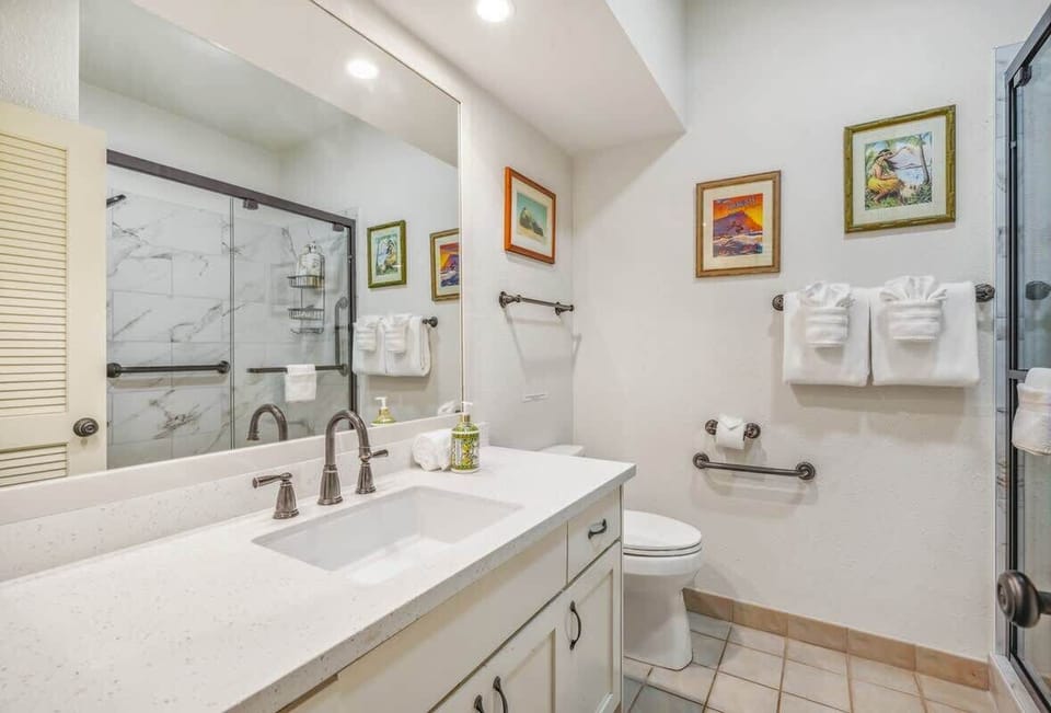 Brightly Lit Bathroom