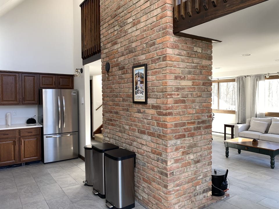 Open concept kitchen and living room