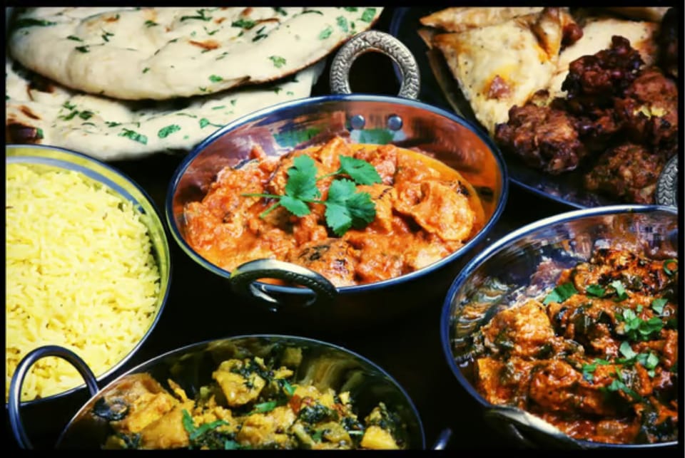 Dinner served, Indian cuisine