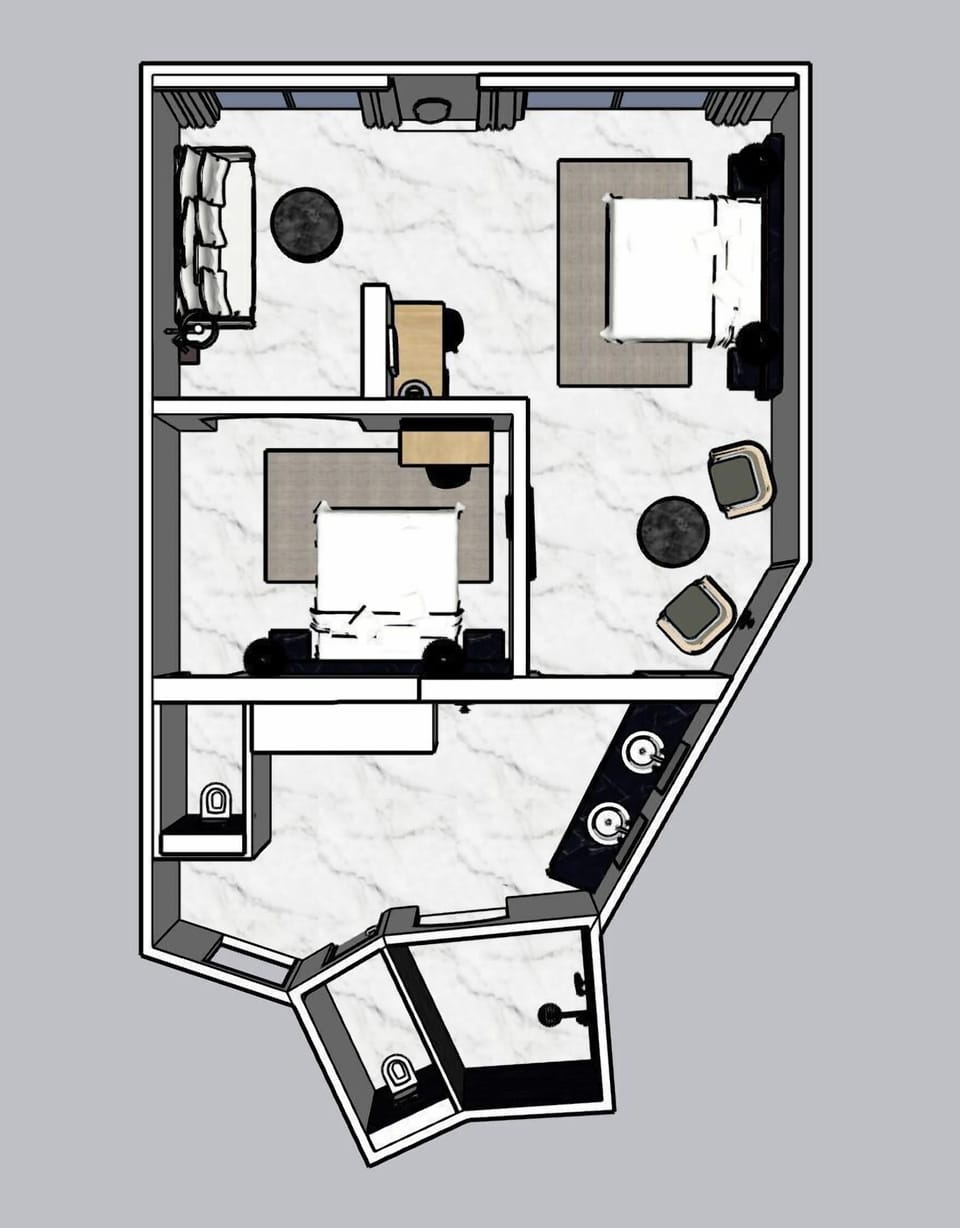 Sanctuary Grande Sea view Suite with Private pool | Floor plan