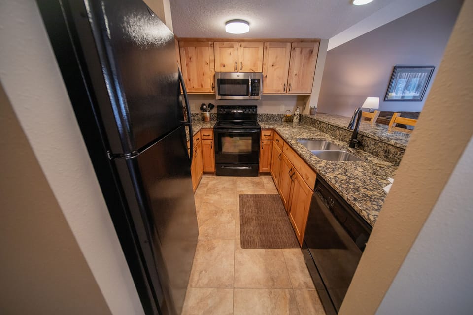 Fully stocked kitchen