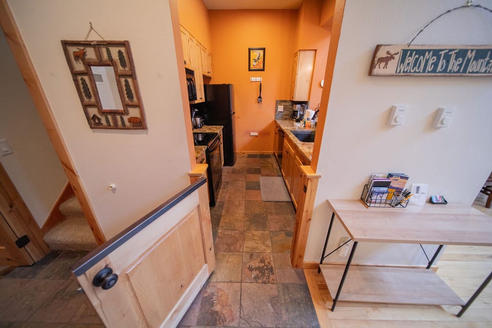 Dutch door to the kitchen area