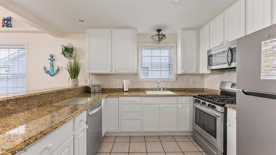 Large Modern Kitchen with updated appliances