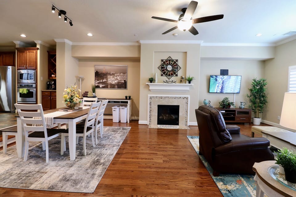 Living Room Area with  Fireplace