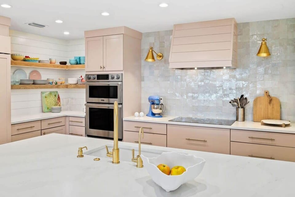 Fully equipped kitchen with All-Clad cookware