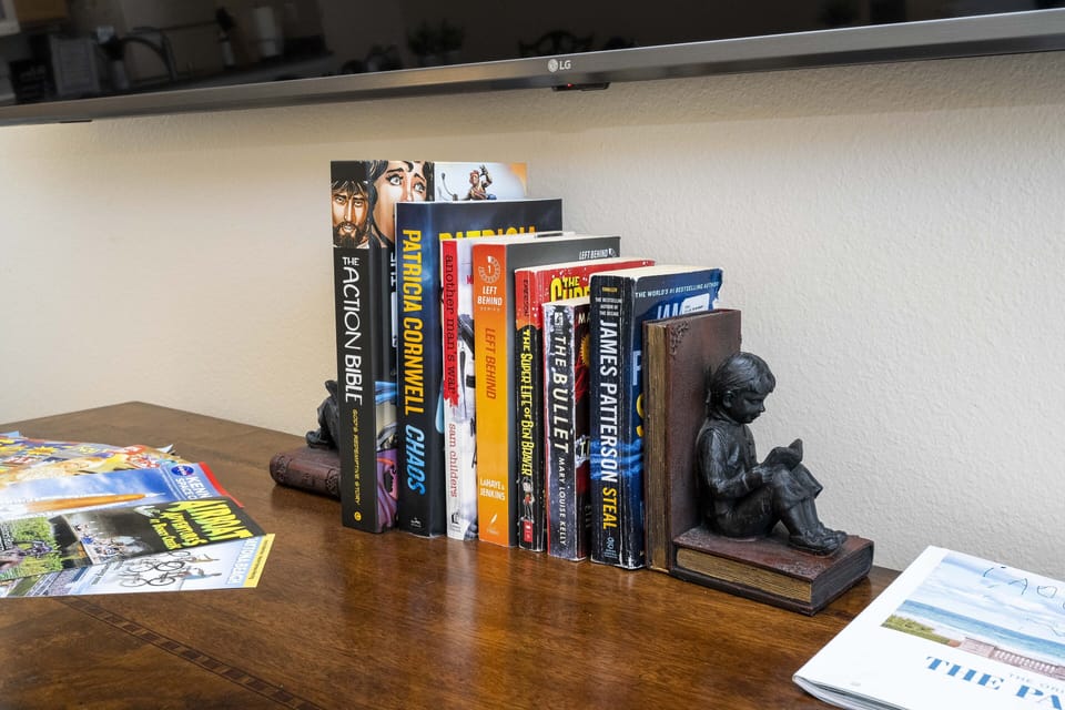 Part of our small library