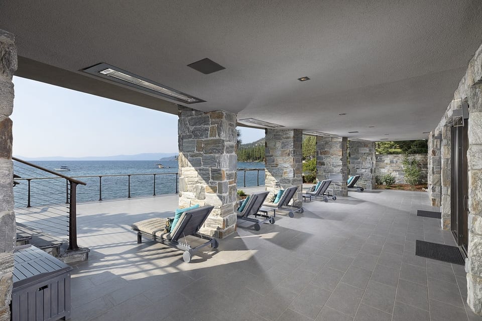 Main Level Deck with Room Access