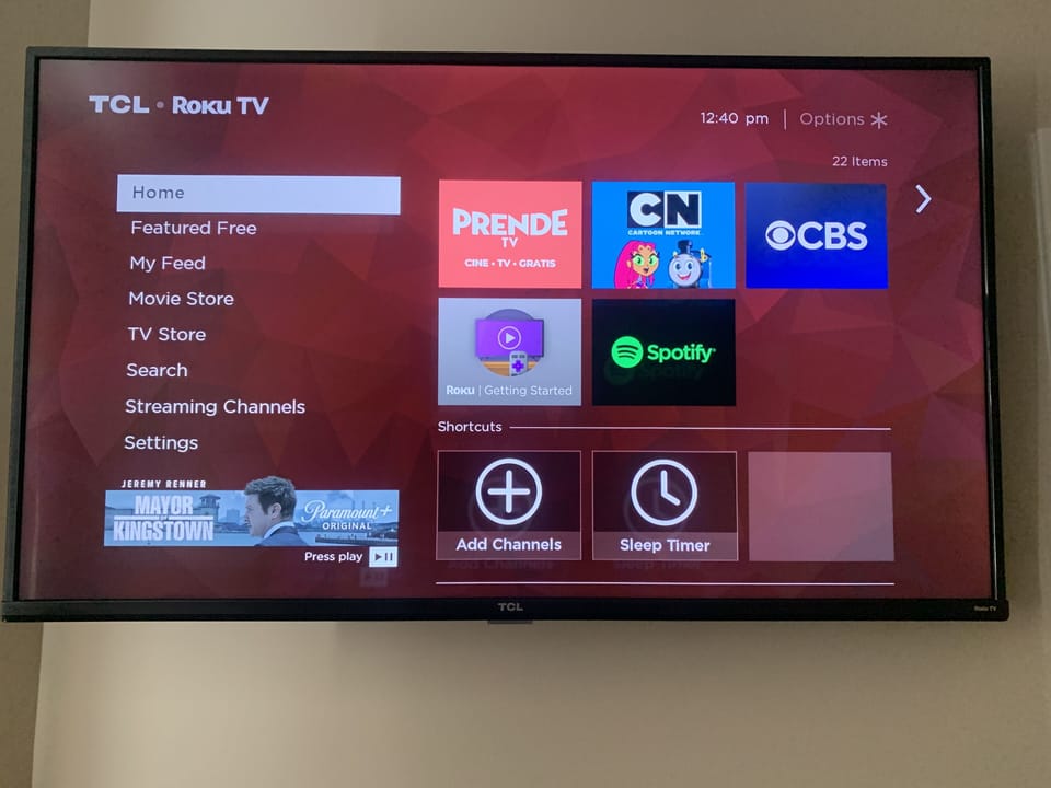 Flat screen smart TV!