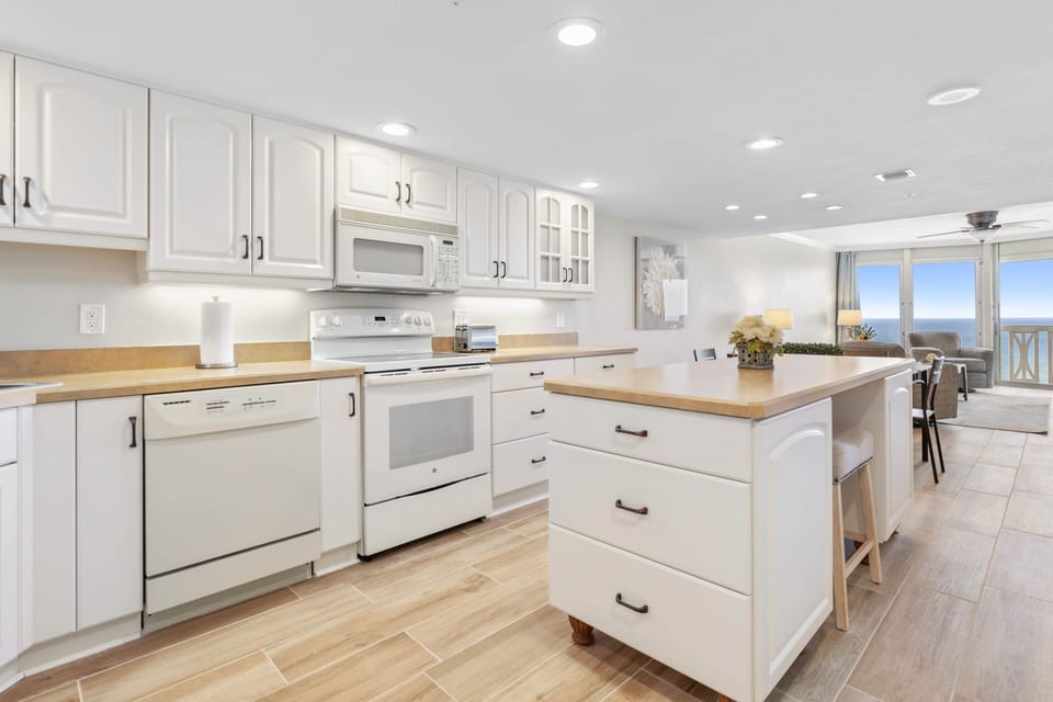 Large kitchen with island