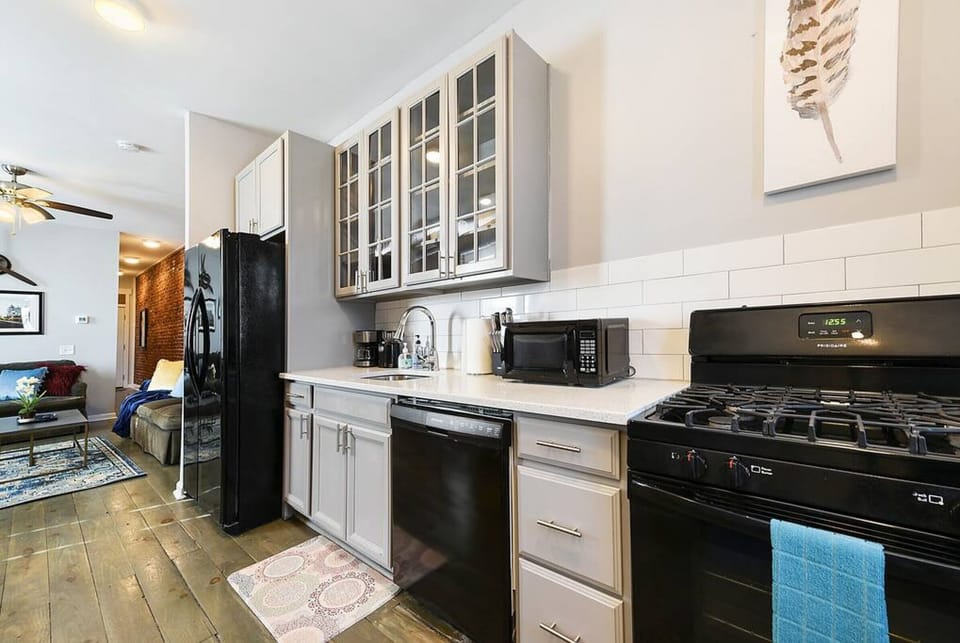 Plenty of counter space for cooking.