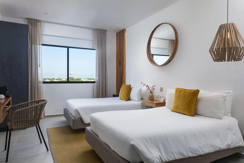Double Room, 2 Double Beds | Premium bedding, down comforters, minibar, in-room safe