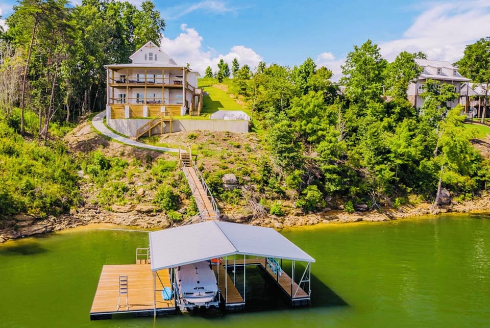 Waterfront home with lake views from every room!