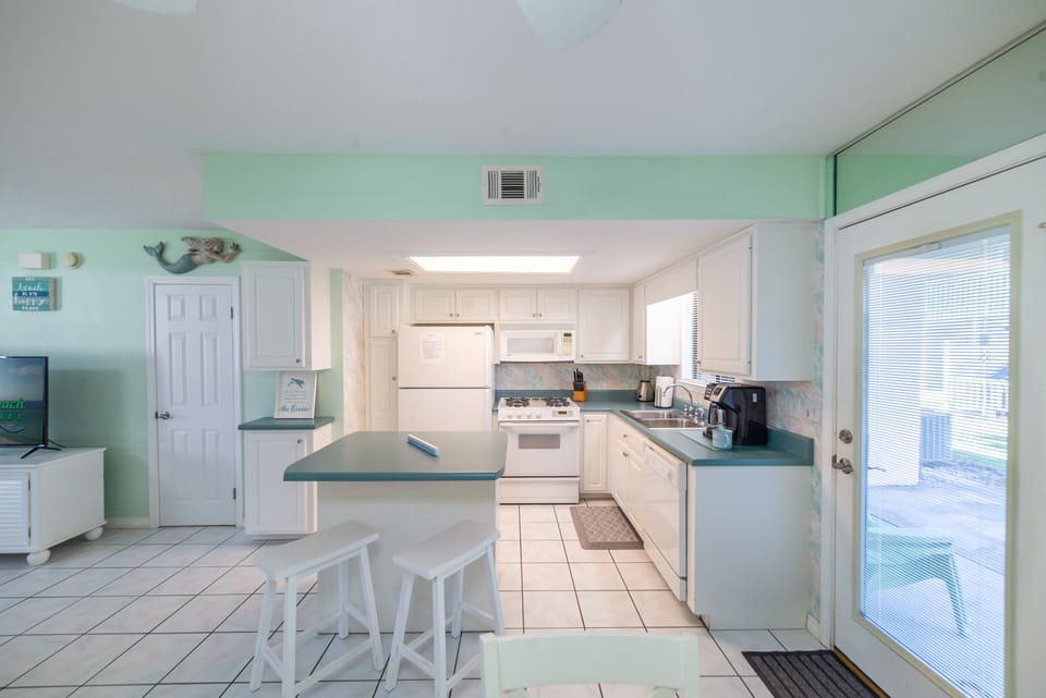 Open kitchen for cooking and entertaining