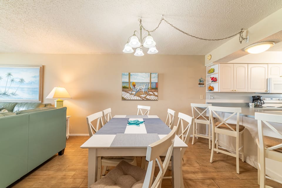 Play a game of cards at the dining room table