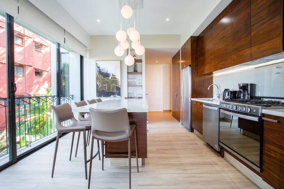 Prepare complete meals in the beautiful kitchen