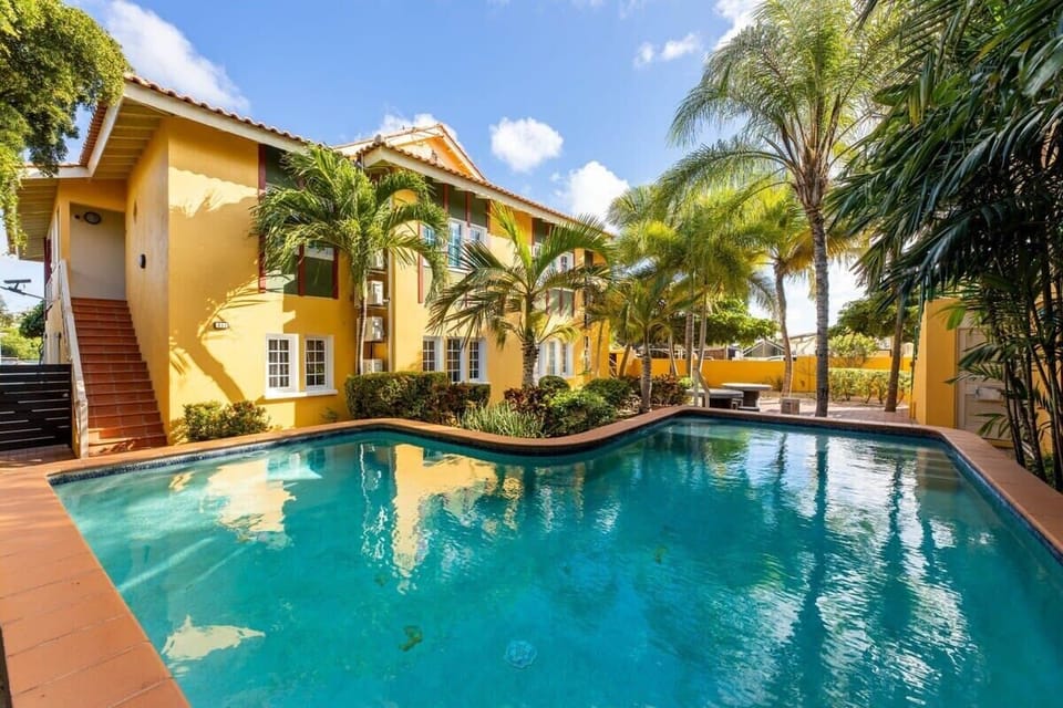 Swimming Pool in Backyard
