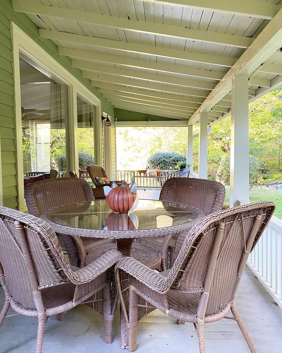 Front porch for relaxing. 