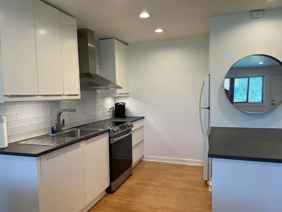 Kitchen with full-size appliances