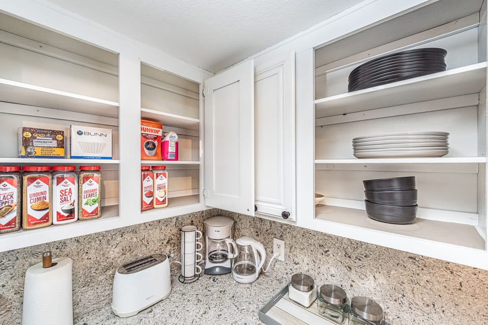 Bring your Masterchef skills to the fully equipped kitchen.
