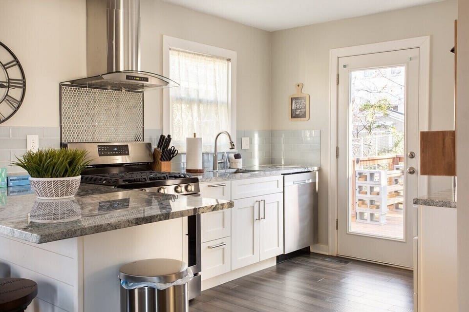 Fully stocked kitchen