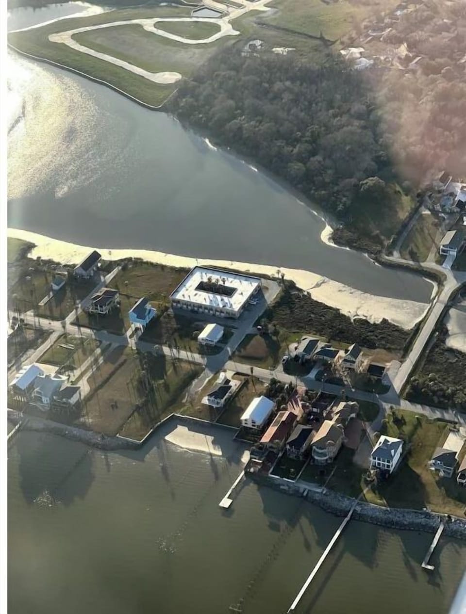 Ariel view of the neighborhood.